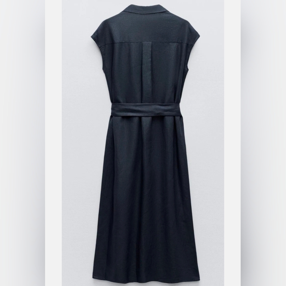 Zara Women's Navy Dress - Picture 4 of 9